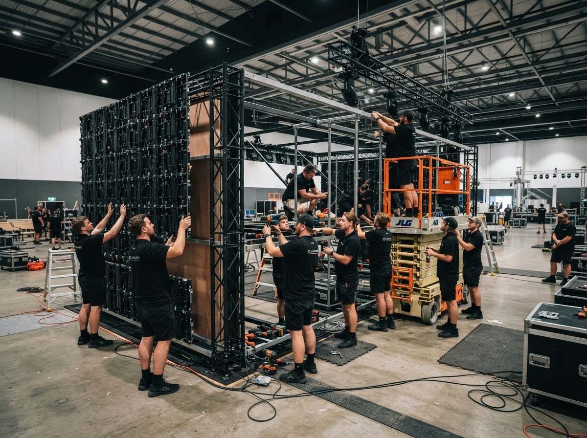 Activation structure build in progress, Queensland
